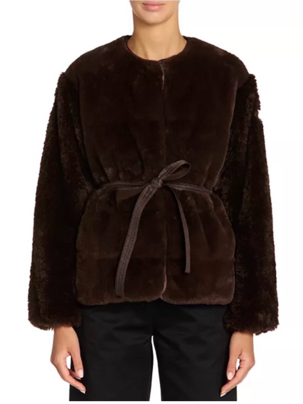 Moncler Jouillat Faux Fur Jacket. Size 1 (small)